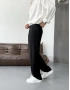 Siyah Pileli Tensel Kumaş Baggy