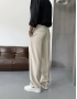 Krem Pileli Tensel Kumaş Baggy