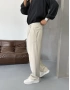 Krem Pileli Tensel Kumaş Baggy