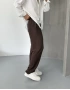 Kahve Viskon Keten Baggy