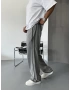 Gri Yıkamalı Şeritli Baggy Eşofman