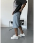 Buz Mavi Bol Kalıp Baggy Şort