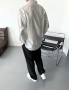 Beyaz Çizgili Modal Oversize Gömlek