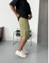 Haki Kargo Cep Bol Kalıp Şort