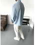 Bebe Mavi Modal Kumaş Oversize Gömlek