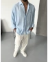Bebe Mavi Modal Kumaş Oversize Gömlek