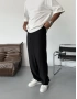 Siyah Fitilli Bol Kalıp Baggy