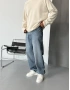 Denim Mavi Bol Kalıp Baggy