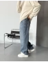 Denim Mavi Bol Kalıp Baggy
