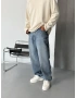 Denim Mavi Bol Kalıp Baggy