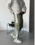 Yeşil Fitilli Kargo Cepli Baggy Eşofman