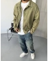 Haki Premium Oversize Denim Ceket