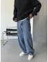 Mavi Eskitme Ekstra Bol Baggy Jean