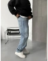 Buz Mavi Denim Baggy Jean