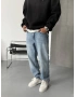 Buz Mavi Denim Baggy Jean