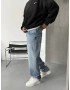 Buz Mavi Denim Baggy Jean