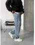 Buz Mavi Denim Baggy Jean