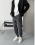Eskitme Antrasit Denim Boyfriend