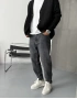 Eskitme Antrasit Denim Boyfriend