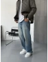 Mavi Yıkamalı Regular Baggy Jean