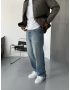Mavi Yıkamalı Regular Baggy Jean