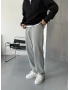 Gri Paçası Ayarlanabilir Baggy Eşofman