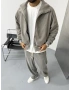 Gri Premium Oversize İçi Astarlı Ceket