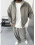 Gri Premium Oversize İçi Astarlı Ceket