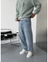 Buz Mavi Loose Fit Baggy Jean