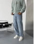 Buz Mavi Loose Fit Baggy Jean