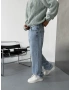 Buz Mavi Loose Fit Baggy Jean