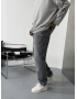 Gri Eskitme Bol Kalıp Baggy Jean