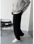 Siyah Basic Şardonlu Baggy Eşofman