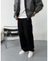 Siyah Gabardin Ekstra Bol Baggy
