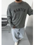 Antrasit Yıkamalı Wanted Oversize Kollu Sweat