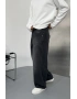 Siyah Eskitme Ekstra Bol Baggy Jean