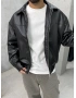 Siyah Premium Oversize Deri Ceket