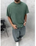 Day Yeşil Yıkamalı Oversize T-Shirt
