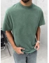 Day Yeşil Yıkamalı Oversize T-Shirt