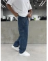 Mavi Dikişli Denim Bol Kalıp Baggy