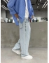 Buz Mavi Loose Bol Kalıp Baggy Jean