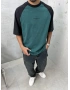 Barblock Yeşil Yıkamalı Oversize T-shirt