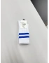 Mavi Çizgili Beyaz Çorap