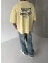 Sarı Respect Oversize Tshirt