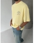 Sarı Respect Oversize Tshirt
