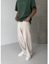 Krem Bol Kalıp Baggy Jean