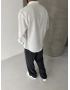 Beyaz Premium Oversize Gömlek