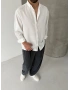 Beyaz Premium Oversize Gömlek