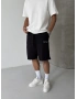 Siyah City Basic Bol Kalıp Şort