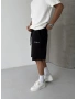 Siyah City Basic Bol Kalıp Şort